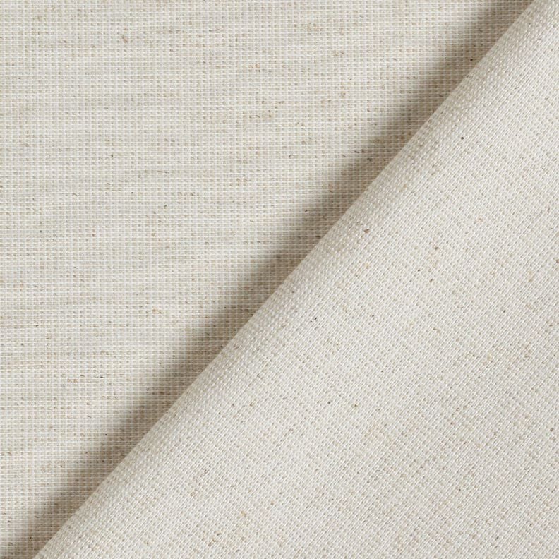 Decor Fabric Canvas Linen Blend – white/natural,  image number 3