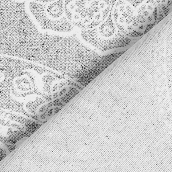 Decor Fabric Canvas Mandala Circles – grey,  image number 4