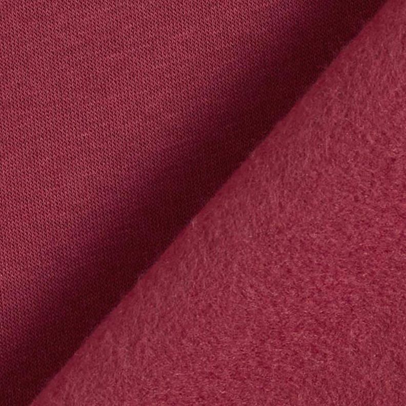 Brushed Sweatshirt Fabric – burgundy,  image number 5