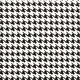 Houndstooth Viscose – white/black,  thumbnail number 1