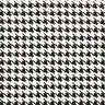 Houndstooth Viscose – white/black,  thumbnail number 1
