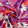 Satin expressive flowers – orange/red lilac,  thumbnail number 3
