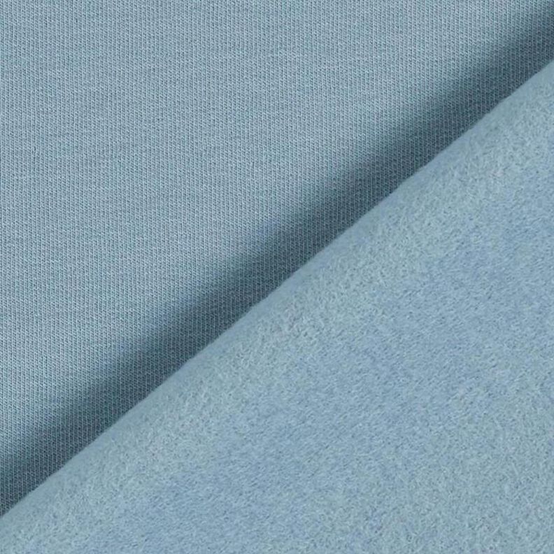 Light Cotton Sweatshirt Fabric Plain – dove blue,  image number 5