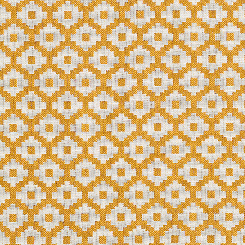 Outdoor fabric jacquard rhombus – mustard,  image number 1
