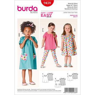Dress / Shirt / puff sleeves, Burda 9438, 