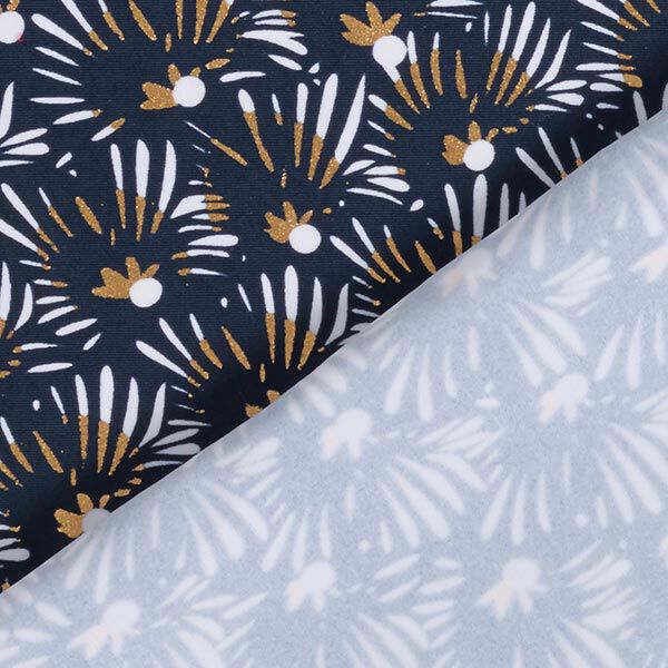 Fireworks swimsuit fabric – navy blue,  image number 4