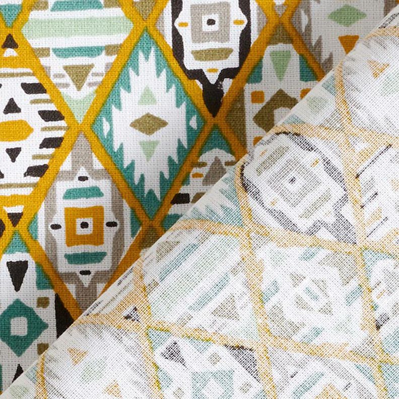 Cotton Cretonne ethnic – mustard,  image number 4