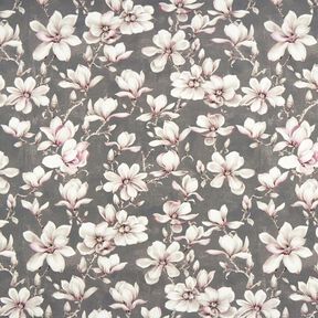 Outdoor Fabric Canvas magnolias – grey, 