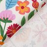 Decor Fabric Half Panama colourful flowers – ivory/pastel violet,  thumbnail number 4
