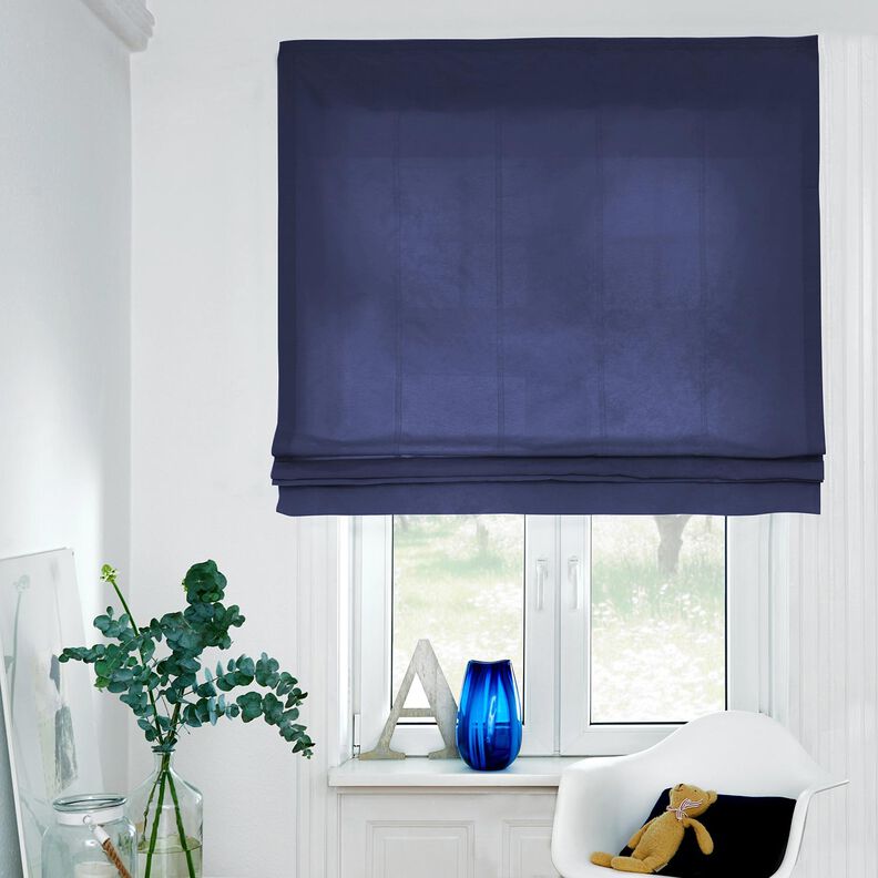 pure heavy linen Plain – navy blue,  image number 5