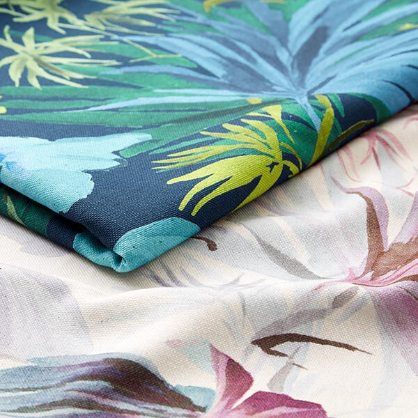 Half-Panama Decor Fabric Polinesia – blue/green,  image number 4