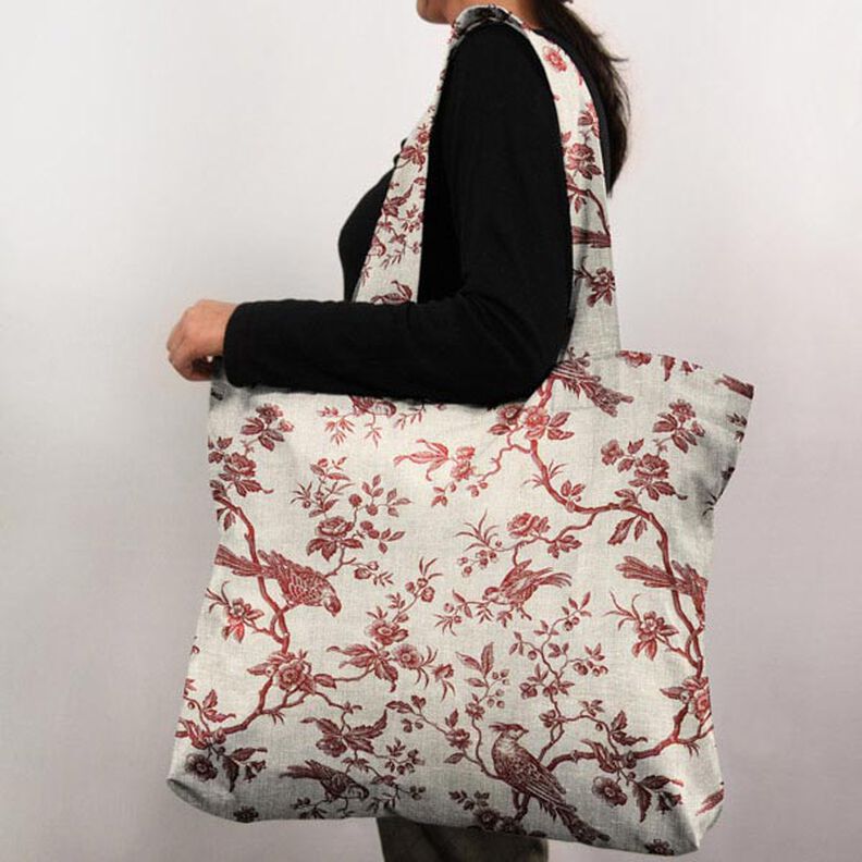 Decor Linen birds – carmine,  image number 7