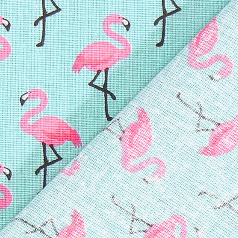 Cretonne Flamingo 3 – turquoise,  image number 3