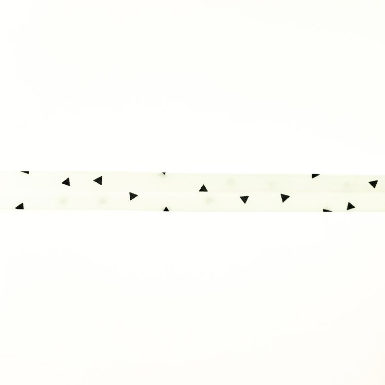 Bias binding Triangles [20 mm] – offwhite/black,  image number 1