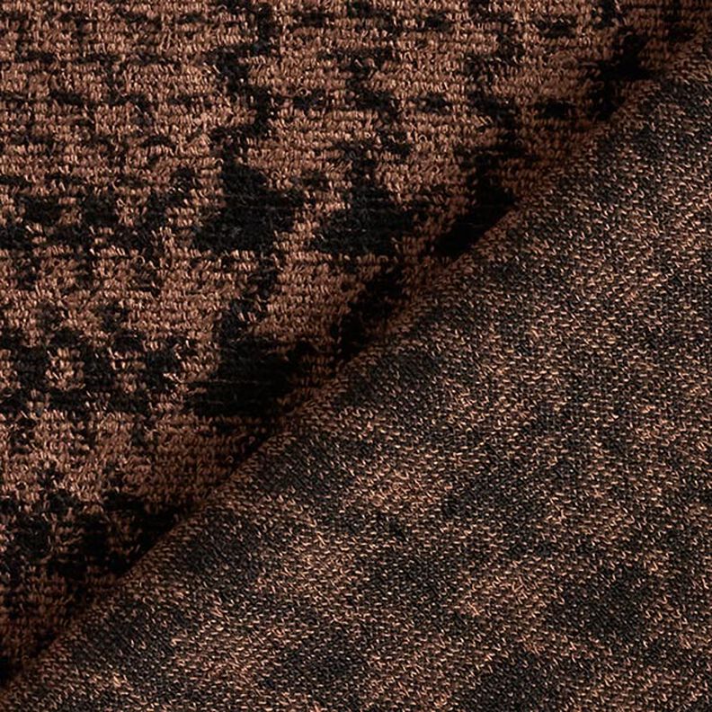 Glen Plaid Velvet Jersey – chestnut/black,  image number 4