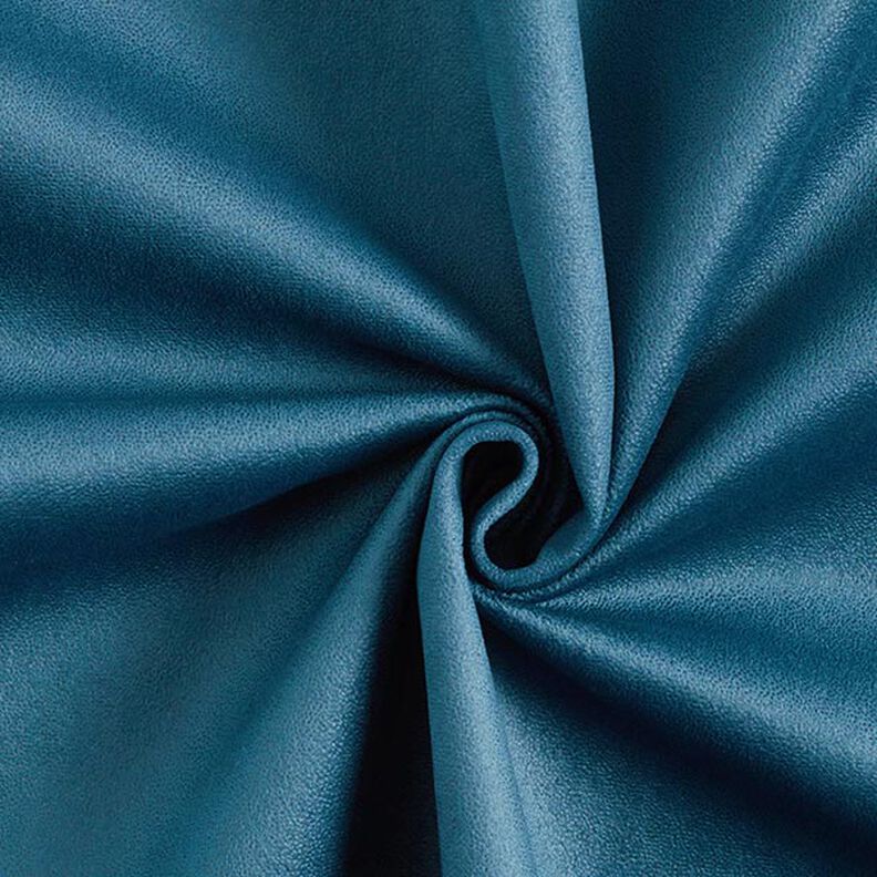 Upholstery Fabric Leather-Look Ultra-Microfibre – petrol,  image number 1