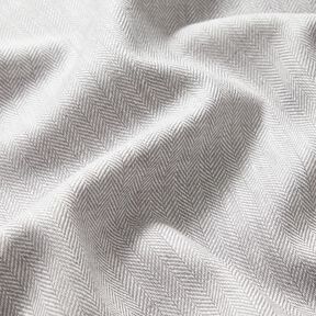 Herringbone Linen Cotton Blend – silver, 