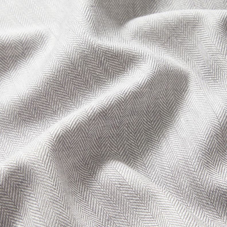Herringbone Linen Cotton Blend – silver, image number 2