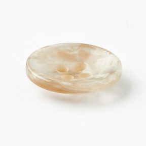 4-hole button marbled [Ø 15 mm] – cream/beige, 