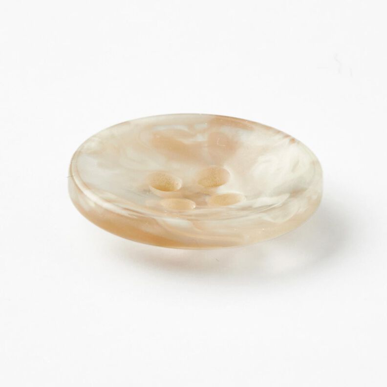 4-hole button marbled [Ø 15 mm] – cream/beige,  image number 2