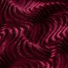 Stretch velvet embossed waves – burgundy,  thumbnail number 2