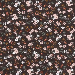 Cotton Jersey millefleurs – black brown, 