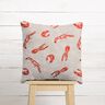 Decor Fabric Panama king prawns – cashew/fire red,  thumbnail number 7