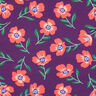 Brushed Sweatshirt Fabric Flowers | by Poppy – red lilac/lobster,  thumbnail number 1
