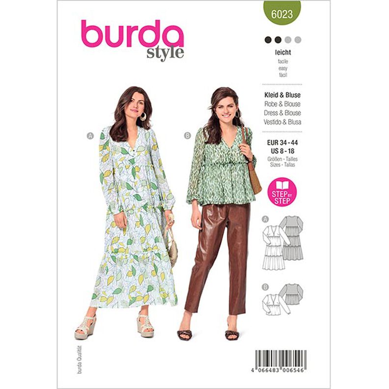 Dress / Blouse,Burda 6023 | 34 - 44,  image number 1