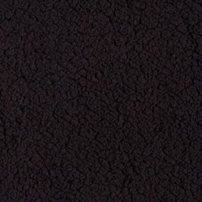 cuddly teddy fur fabric – black | Remnant 50cm, 