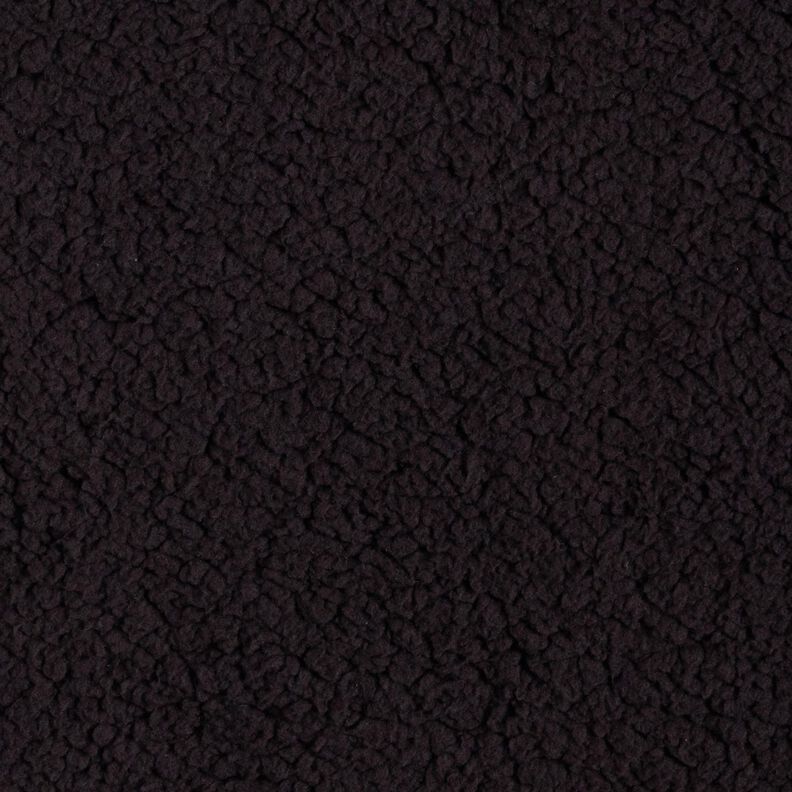 cuddly teddy fur fabric – black | Remnant 50cm,  image number 1