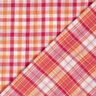 Double Gauze/Muslin Doubleface checked | by Poppy – raspberry/peach orange,  thumbnail number 1