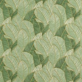 Decor Fabric Tapestry Fabric sea of leaves – light green/black, 