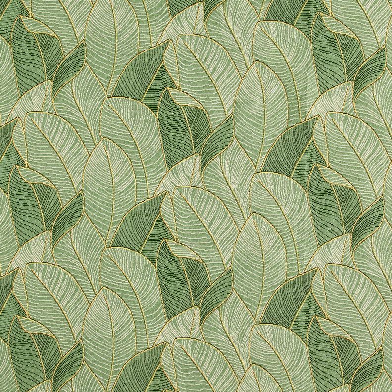 Decor Fabric Tapestry Fabric sea of leaves – light green/black,  image number 1