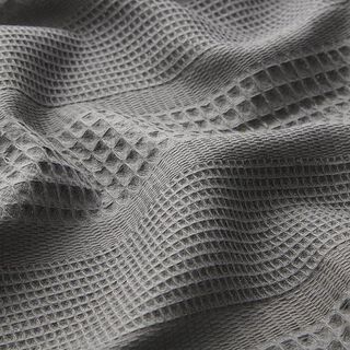 Waffle Piqué horizontal stripes – grey, 