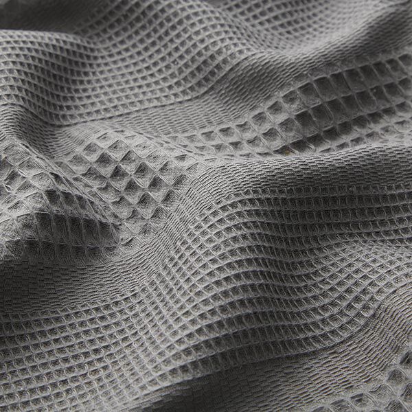 Waffle Piqué horizontal stripes – grey, image number 2
