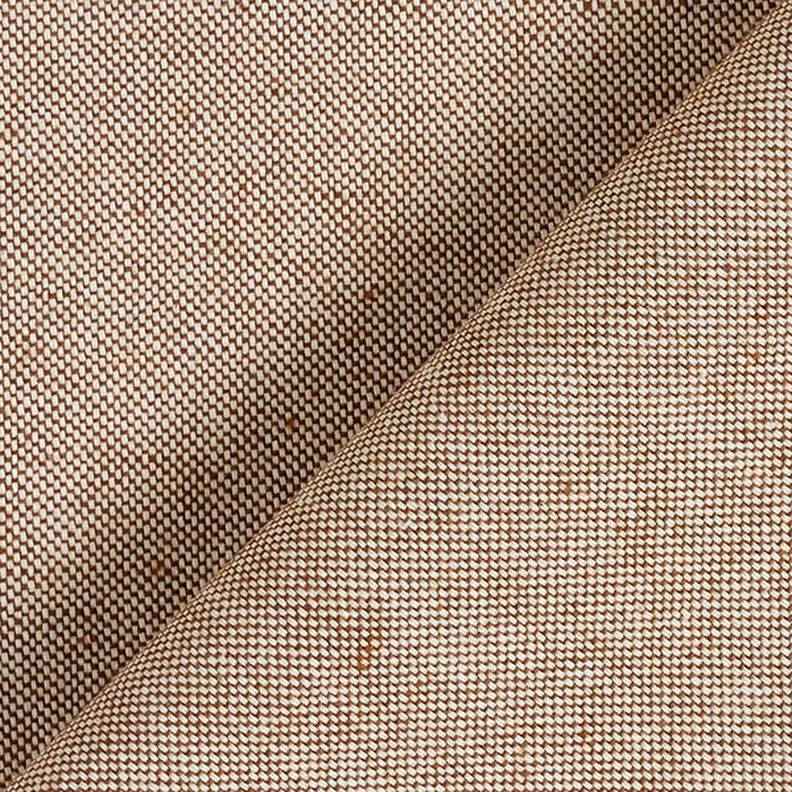 Decorative fabric, Chambray half Panama, recycled – medium brown,  image number 3