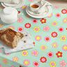 Coated Cotton cheerful flowers | Poppy Fabrics – mint/lemon yellow,  thumbnail number 8