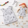 Double Gauze/Muslin animals and boats – white/silver grey,  thumbnail number 6