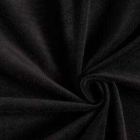 Stretchy fine corduroy – black, 