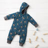 Softshell Fawn in the meadow Digital Print – navy blue,  thumbnail number 5