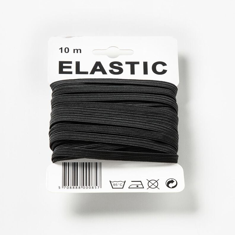 Elastic tape [10 m | 5 mm] – black,  image number 1
