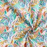 Cotton Cretonne fine leaves and branches – white/light pink,  thumbnail number 3