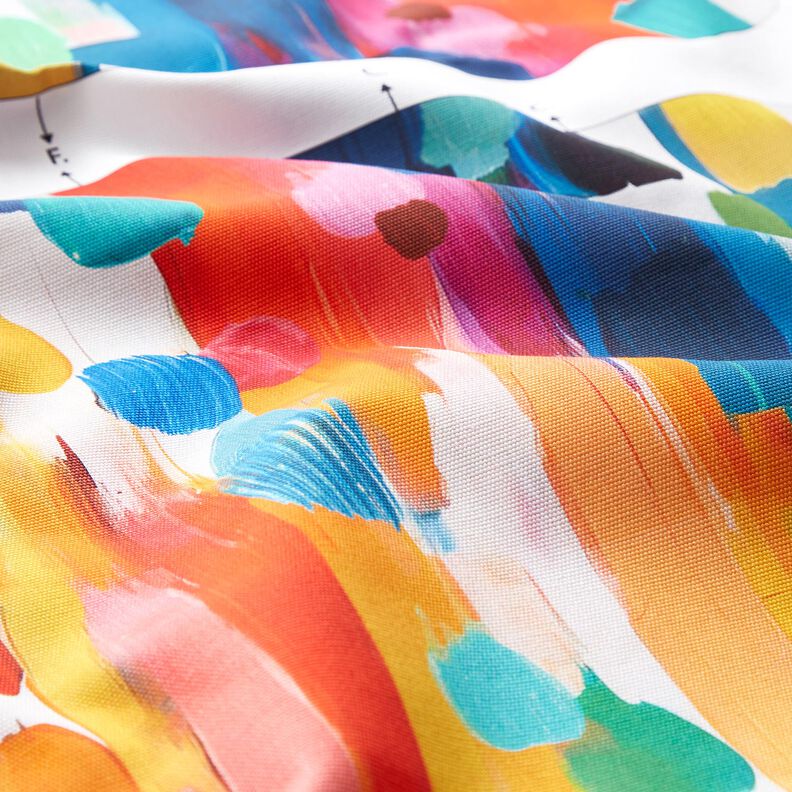 Bags Panel Canvas colourful brush dots – white, image number 3