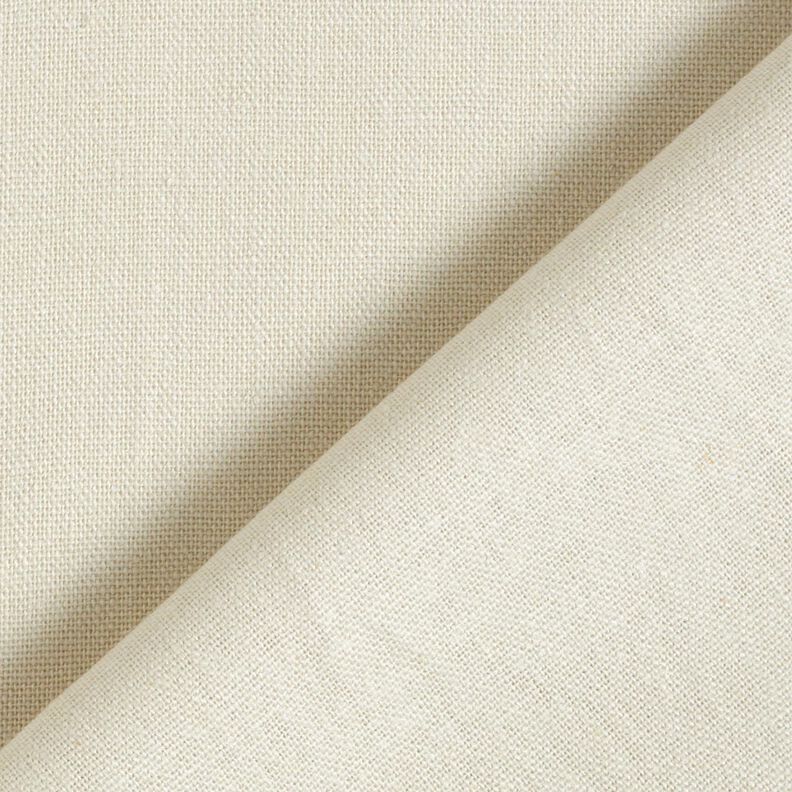 pure heavy linen Plain – light beige,  image number 3