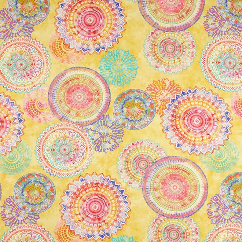 Outdoor Fabric Canvas Mandala – light yellow,  image number 1