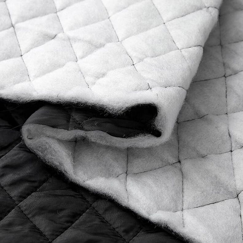 Quilted lining rhombus – black,  image number 6
