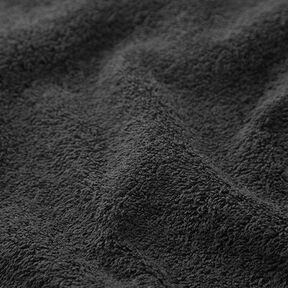 Towelling Fabric – black, 