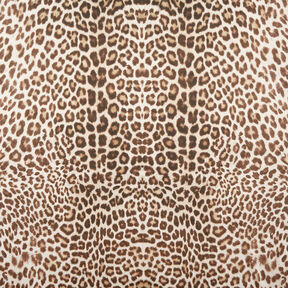 GOTS Cotton Batiste Leopard print | TCC x LOOKS by Wolfgang Joop – light beige/dark brown, 