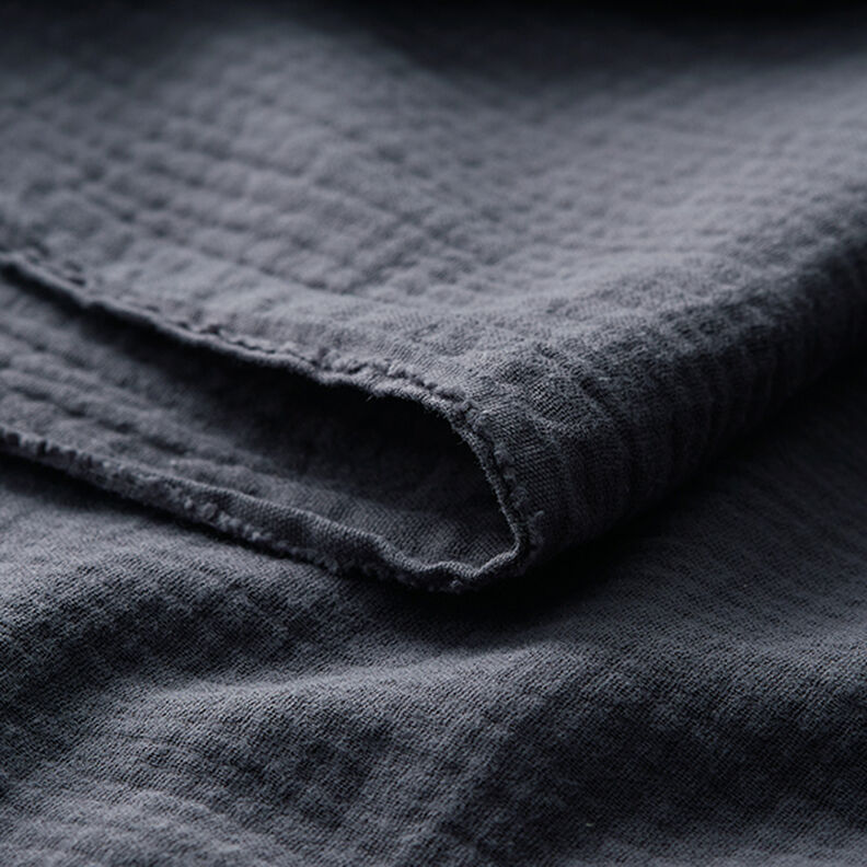 Double Gauze/Muslin – dark grey,  image number 5